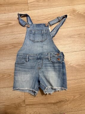 Kids Light Blue Denim Shortalls - Casual Overalls